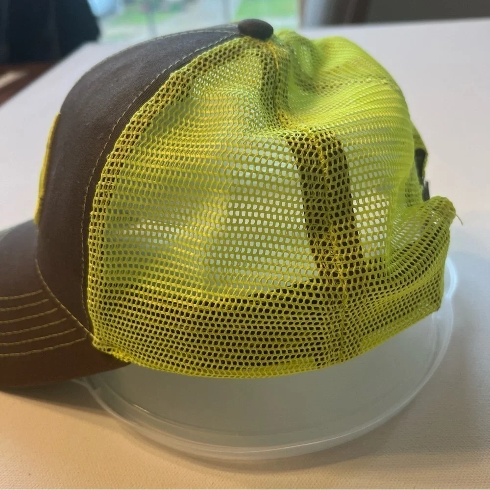 NWOT Realtree Outfitters Gray/Yellow Mesh Embroidered Adjustable Cap Hat (A1) 🔥